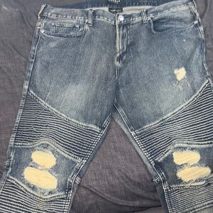 PacSun Blue Skinny Jeans with Durable Rivets
